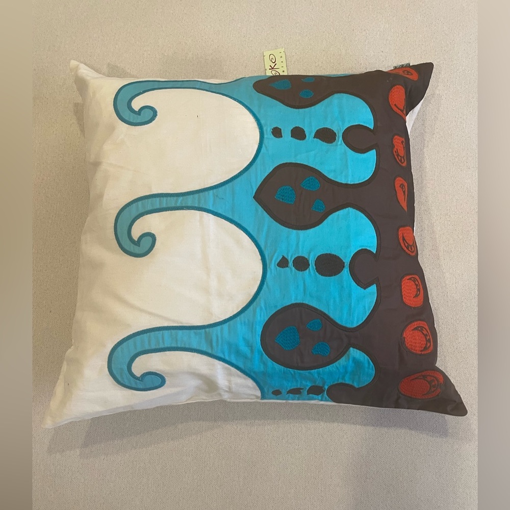 Designed couch pillow